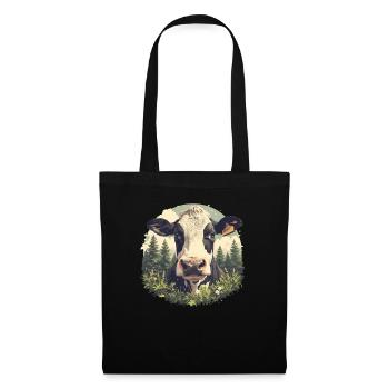 Vaches Vache - Sac en tissu - noir - Devant