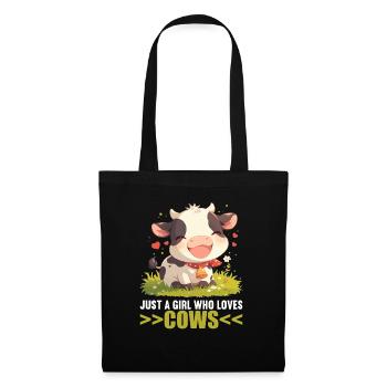 Vaches Vache - Sac en tissu - noir - Devant
