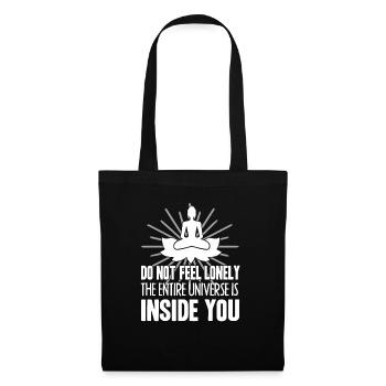 Buddha Do Not Feel Lonely Buddha - Tote Bag - black - Front