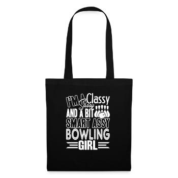 Bowling Sassy Bowling Girl - Tote Bag - black - Front