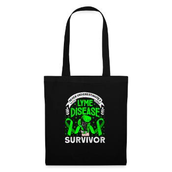 Wear Green Lyme Disease Awareness - Tote Bag - black - Front