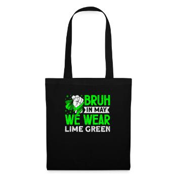 Wear Green Lyme Disease Awareness - Tote Bag - black - Front