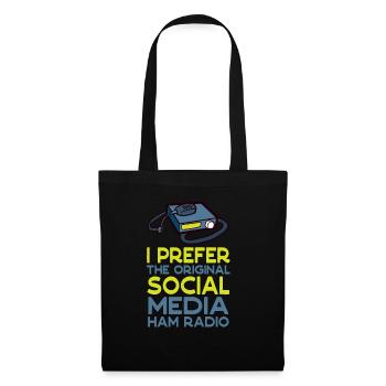 Amateur Original Social Media Ham Radio - Tote Bag - black - Front