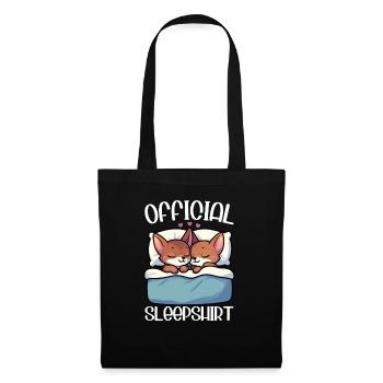 Officiel Sleeping House Abyssin Cats - Sac en tissu - noir - Devant