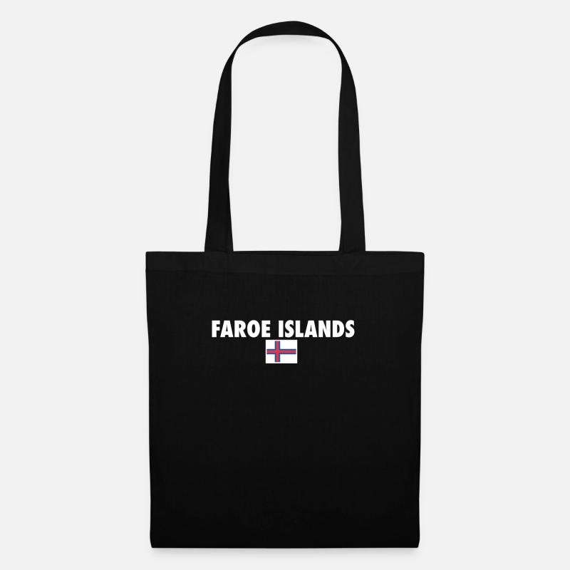 Faroe Islands Färöer Inseln Färingische Flagge - Stoffbeutel - Schwarz