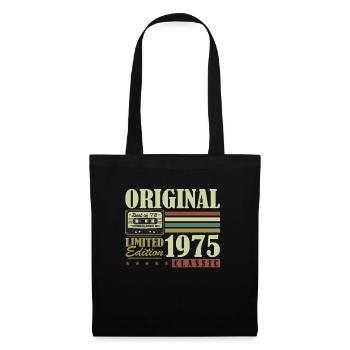 Original 1975 Vintage Rétro Cadeau d’anniversaire - Sac en tissu - noir - Devant