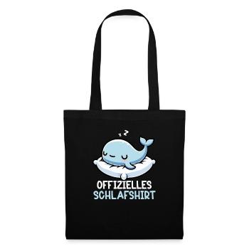 Official Sleep Shirt Whale Night Owls - Tote Bag - black - Front