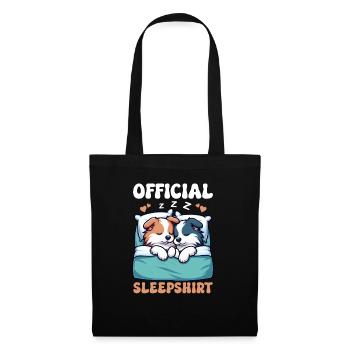 Official Sleeper Collie Lover Sleeps - Tote Bag - black - Front