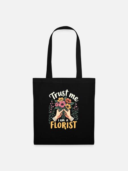 Florist Floristik Floristin - Stoffbeutel - Schwarz