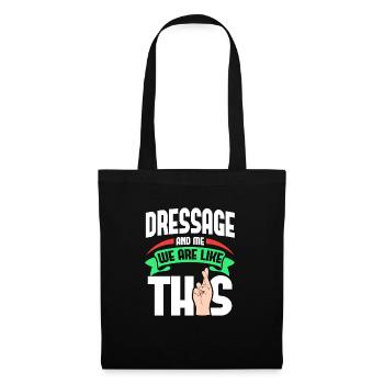 Dressur Me Are Like - Stoffbeutel - Schwarz - Vorne