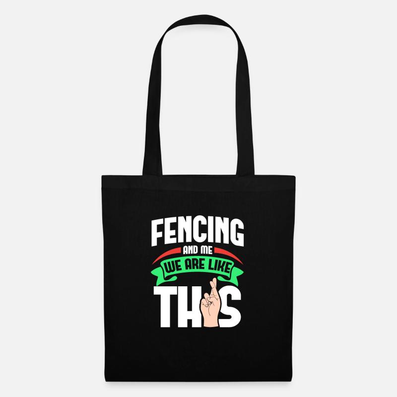 Fencing Me sind wie - Stoffbeutel - Schwarz