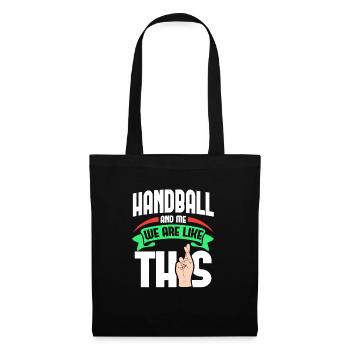 Handball Me Are Like - Stoffbeutel - Schwarz - Vorne