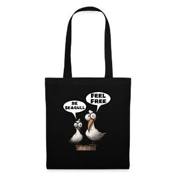 Die Bäädden Möwen - Be Seagull feel free Funshirt - Tote Bag - black - Front