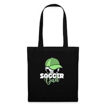 Soccer Dad Fußball Papa Fußballer Vater Spruch. - Stoffbeutel - Schwarz - Vorne