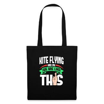 Kite Flying Me Are Like - Tote Bag - black - Front
