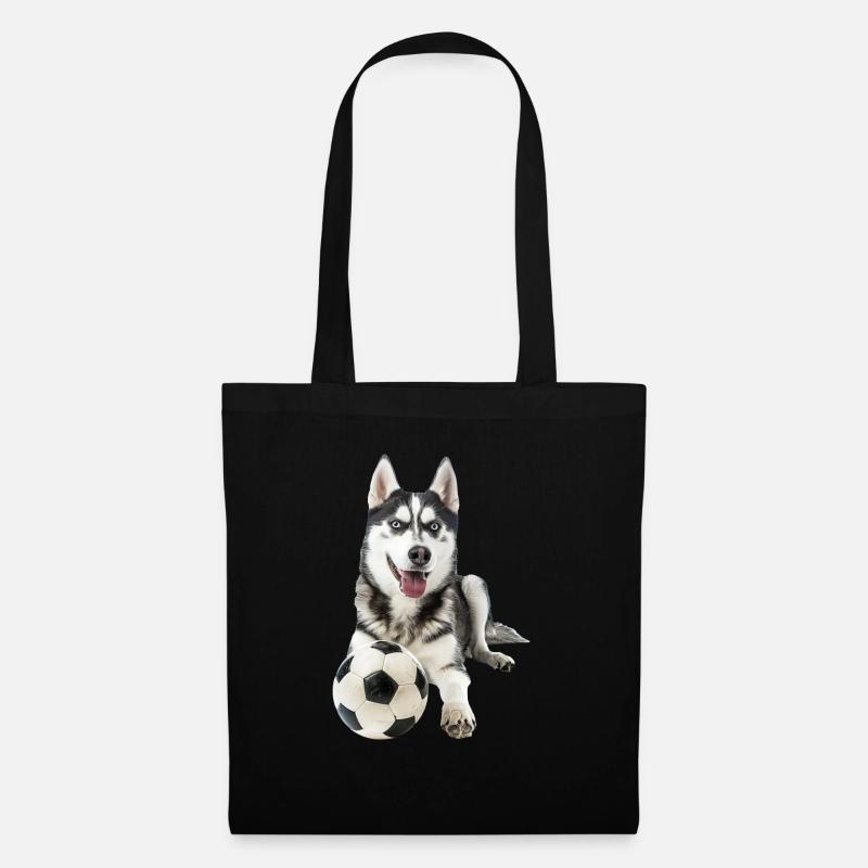 Sibirischer Husky - Stoffbeutel - Schwarz