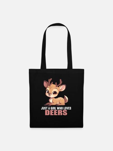 Cerf Cerf - Sac en tissu - noir