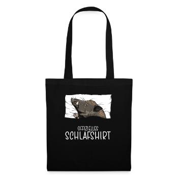 Chemise de nuit officielle Pyjama sanglier - Sac en tissu - noir - Devant