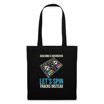 Dj Disc Jockey - Sac en tissu - noir - Devant