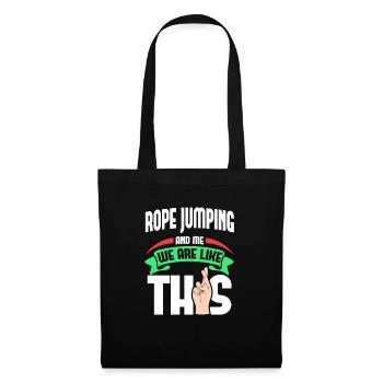Rope Jumping Me sont comme - Sac en tissu - noir - Devant