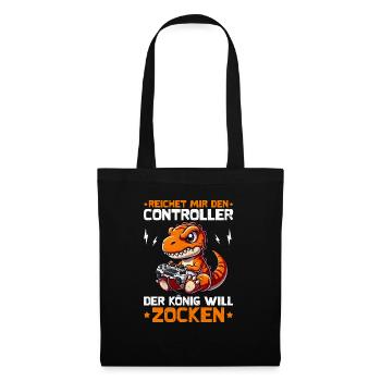 Il me tend la manette que le roi veut jouer - Sac en tissu - noir - Devant