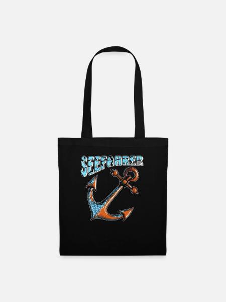 SCHIFFANKER SEEFAHRER - Stoffbeutel - Schwarz