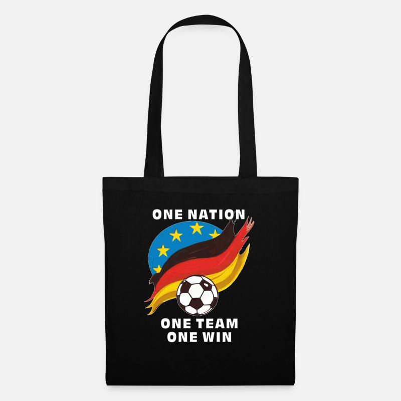 FUßBALL ONE NATION ONE TEAM ONE WIN - Stoffbeutel - Schwarz