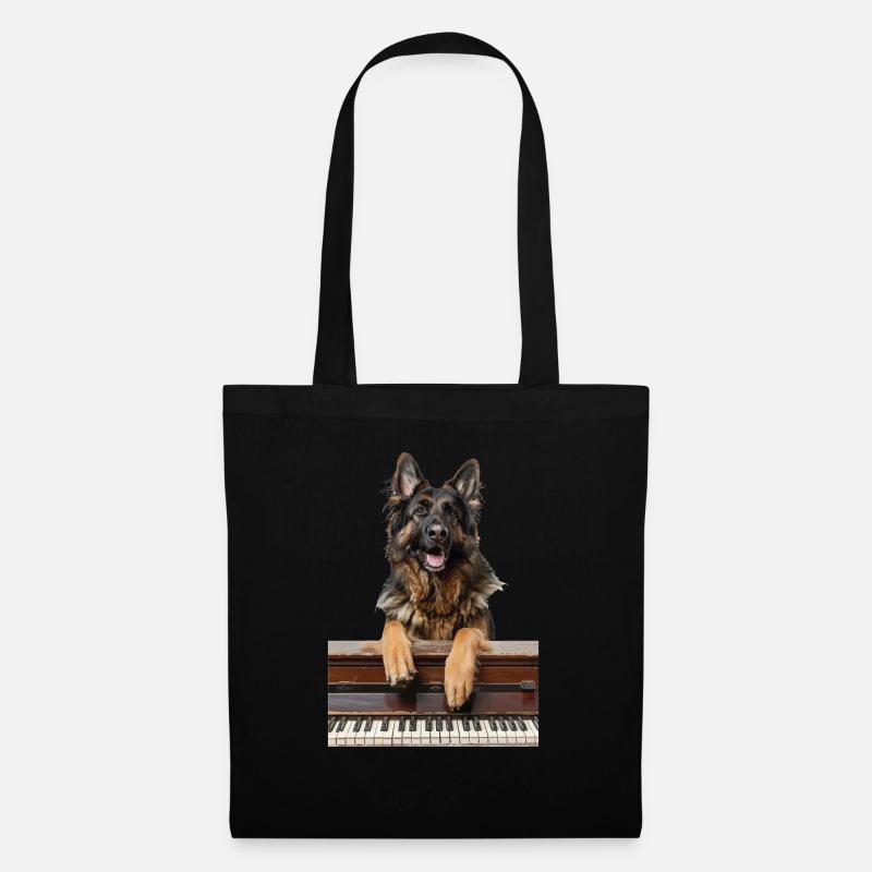Deutscher Schäferhund - Stoffbeutel - Schwarz