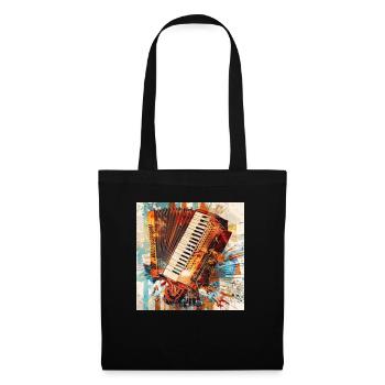 Accordéon - Sac en tissu - noir - Devant