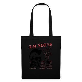 I Am 45 Plus Middle Finger - 46th Birthday - Tote Bag - black - Front