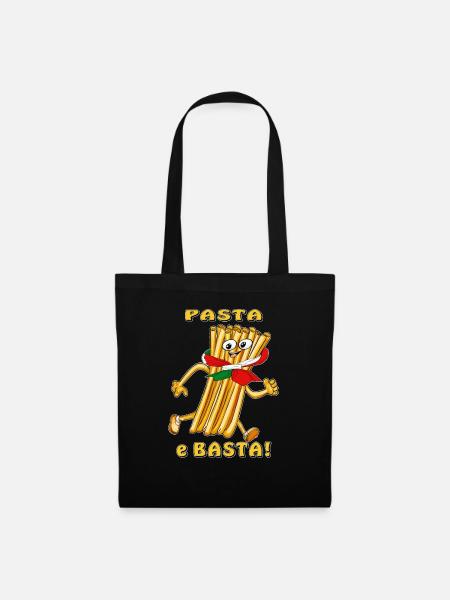 Pasta e Basta - Stoffbeutel - Schwarz