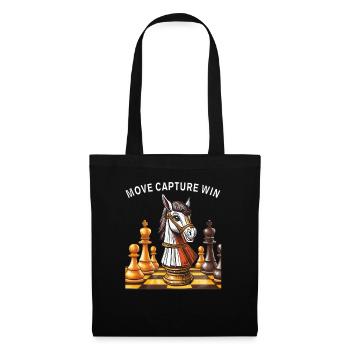 VICTOIRE DE CAPTURE DE COUP D’ÉCHECS - Sac en tissu - noir - Devant