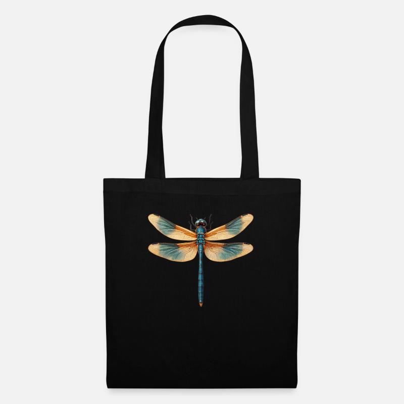 Libellules Libellule - Sac en tissu - noir