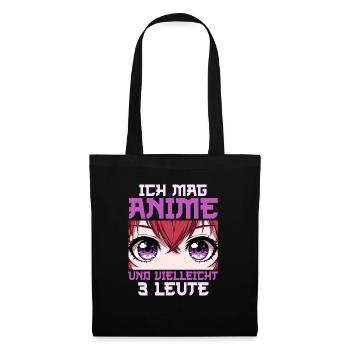 Anime Manga Otaku Japan Kawaii Waifu Anime Cosplay - Stoffbeutel - Schwarz - Vorne