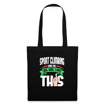 L’escalade sportive me sont comme - Sac en tissu - noir - Devant