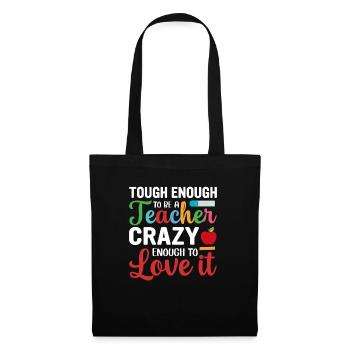 Enseignant - Sac en tissu - noir - Devant