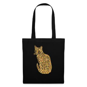 Bengal Cat Geometric - Tote Bag - black - Front