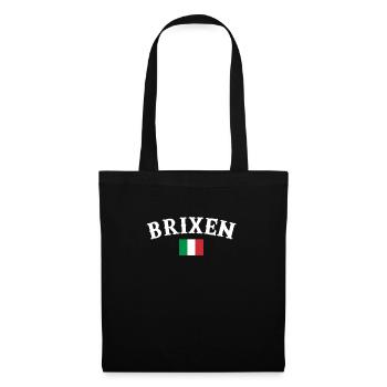 Brixen Italien Italienische Flagge Italiener - Stoffbeutel - Schwarz - Vorne