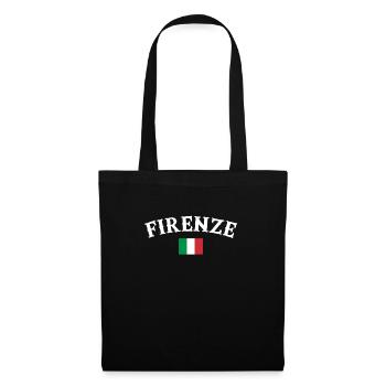 Florence Italie Drapeau italien Italien - Sac en tissu - noir - Devant