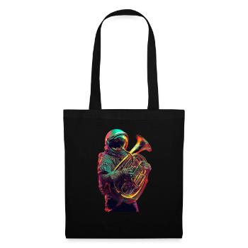 Astronaut Tuba - Tote Bag - black - Front