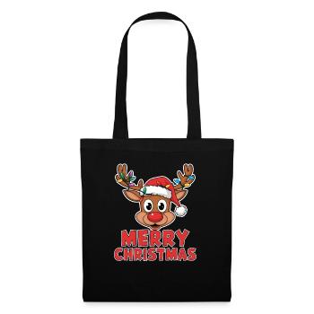 Merry Christmas Reindeer Xmas Family Men Women - Tote Bag - black - Front