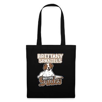 Brittany Spaniel Before Dudes - Tote Bag - black - Front