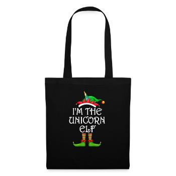 Je suis la licorne elfe chemise assortie famille - Sac en tissu - noir - Devant
