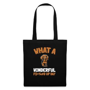 Great Dane Fucked Up Day - Tote Bag - black - Front