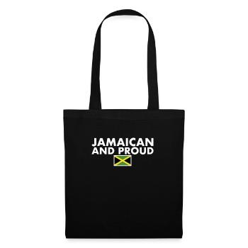 Jamaïcain et fier drapeau jamaïcain - Sac en tissu - noir - Devant