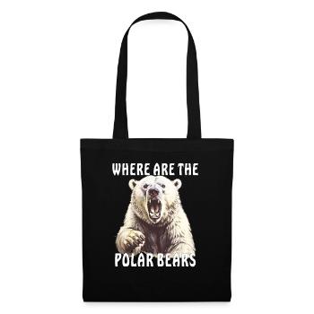 WHERE ARE THE POLAR BEARS - Tote Bag - black - Front