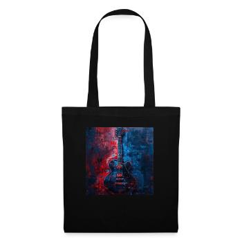 Guitare - Sac en tissu - noir - Devant