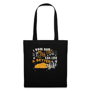 Cat Lover Give Better Life To My Cat - Tote Bag - black - Front