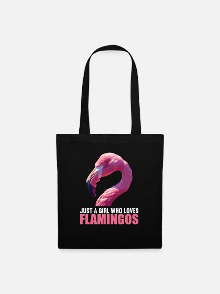 Flamingos Flamingo - Stoffbeutel - Schwarz
