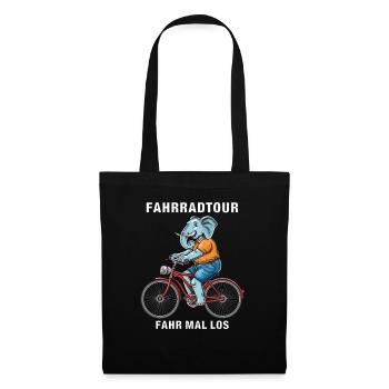 BIKE ELEPHANT BIKE TOUR RIDE OFF - Tote Bag - black - Front